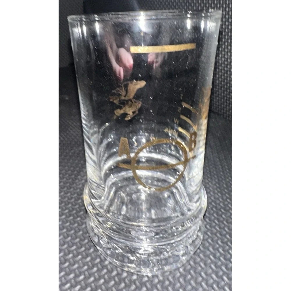 Mid-Cent Mod Plimsoll Lines Mark Load Line Glasses Set of 6 Nautical Markings